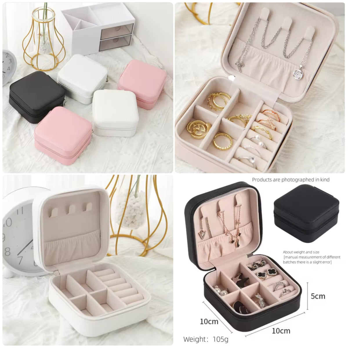 Mini Travel Jewelry Organizer Box for Women