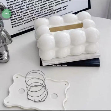 Bubble Bow Tissue Box – Cute Decorative Tissue Holder