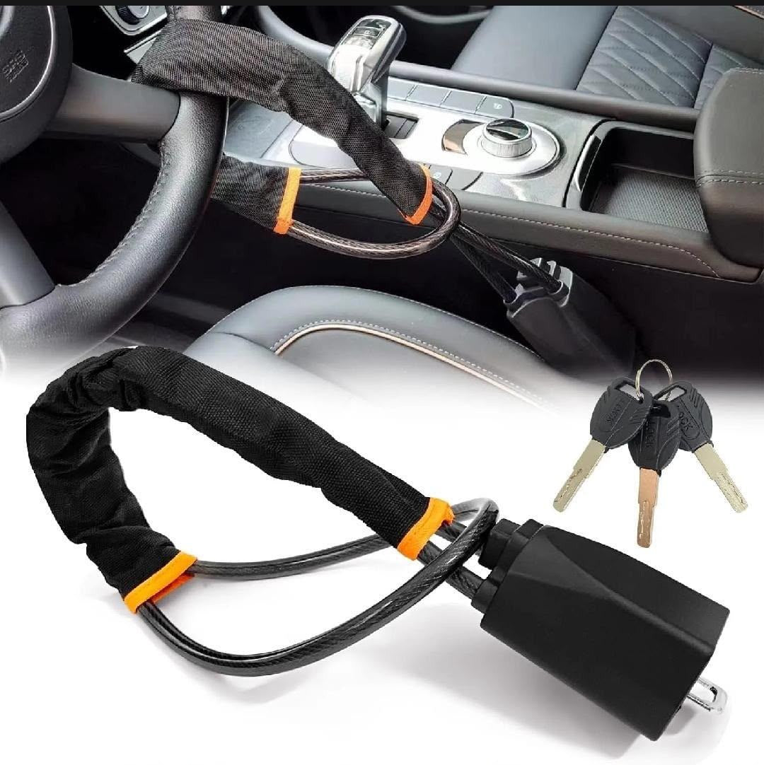 Car Steering Wheel Lock with 3 Keys