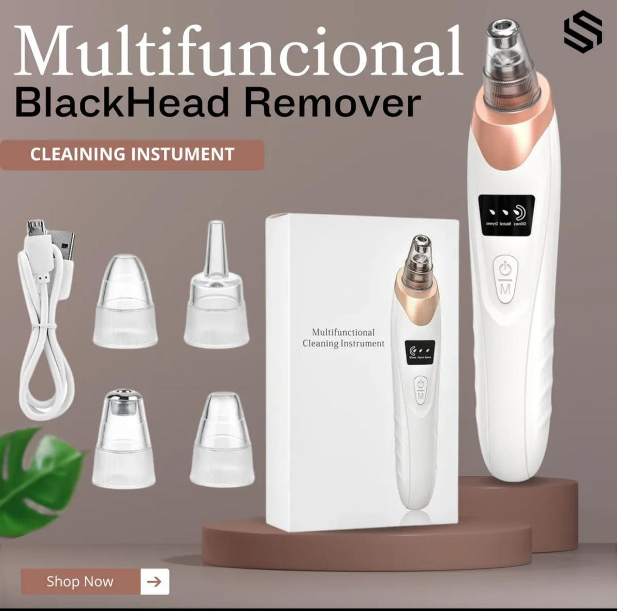5-in-1 Blackhead Remover – Rechargeable Pore Cleaner
