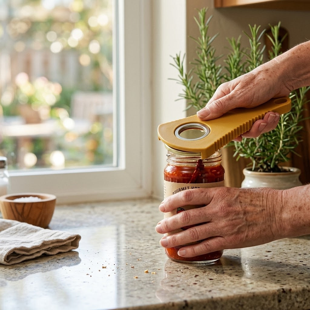 All-in-One Bottle & Can Opener for Jar Lids, Caps, and Tabs