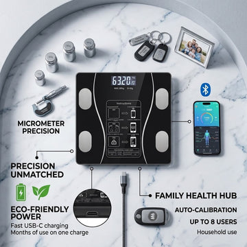 Rechargeable Smart Digital Weight Scale (180kg)