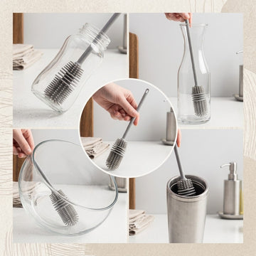 Silicone Bottle Cleaning Brush With Long Handle