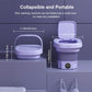 Mini Washing Machine with Drain Basket Foldable Reusable Ultrasonic Washing Machine - pro picks