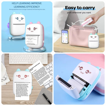 Mini Printer - Pocket Inkless Mini Printer - Thermal Portable Bluetooth Wireless Mini Printer - pro picks