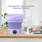 Mini Washing Machine with Drain Basket Foldable Reusable Ultrasonic Washing Machine - pro picks