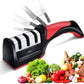 Professional Stainless Steel Knife Sharpener - Quick and Easy to Use - Ideal for Kitchen Knives and Scissors - pro picks