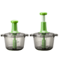Easy-Press Manual Food Processor – Multi-Blade Vegetable Mincer with Non-Slip Base - pro picks