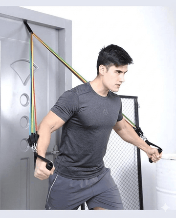 11 PCS Latex Resistance Band Fitness Gym Workout Set - pro picks