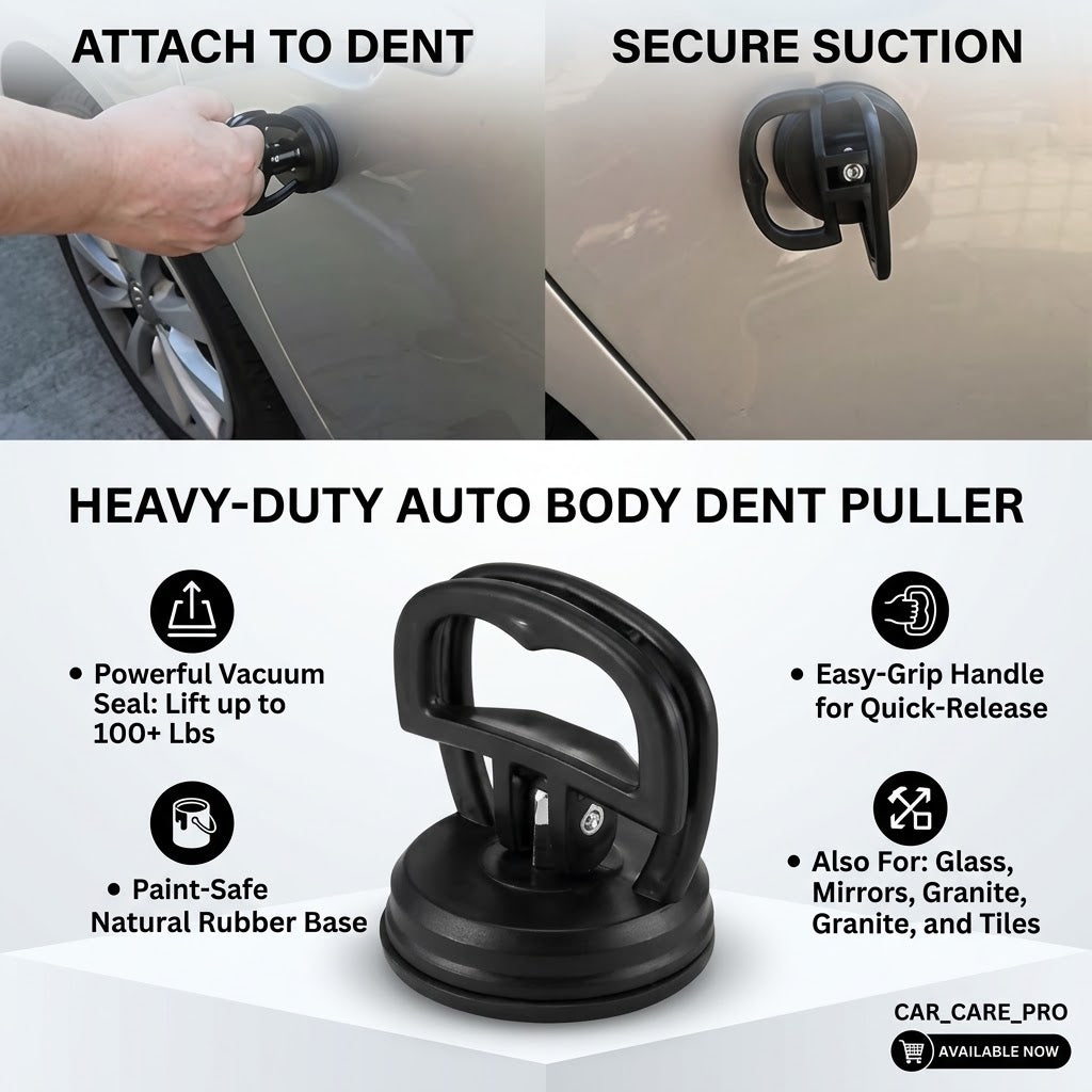 Heavy-Duty Suction Cup Car Dent Puller & Body Repair Tool