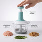 1.5L Manual Food Chopper with Beater & Meat Grinder