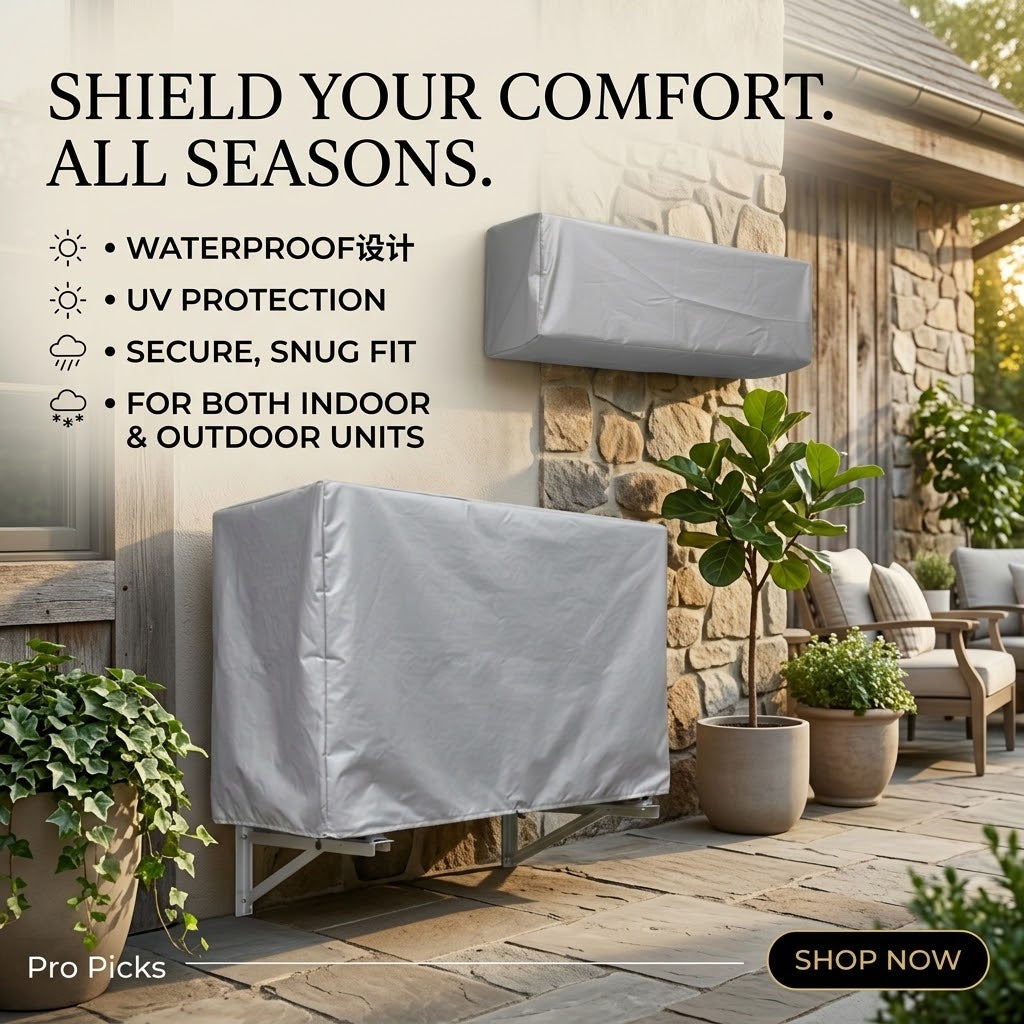 AC Dustproof & Waterproof Cover – Indoor & Outdoor | 1 & 1.5 Ton