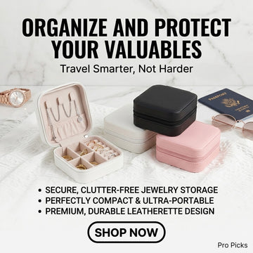 Mini Travel Jewelry Organizer Box for Women