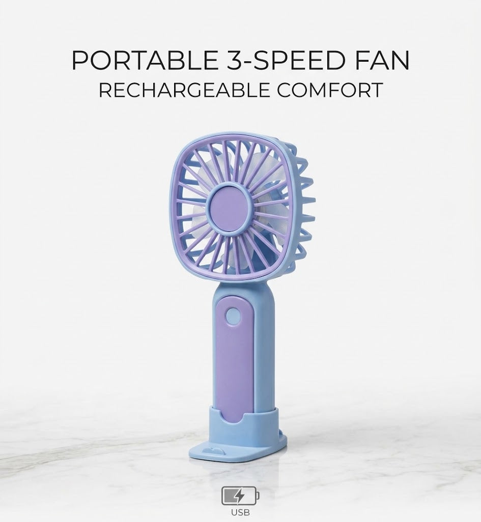 3-Speed Rechargeable Mini Fan