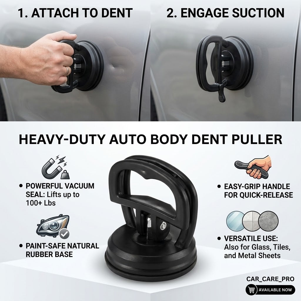 Heavy-Duty Suction Cup Car Dent Puller & Body Repair Tool