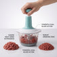 1.5L Manual Food Chopper with Beater & Meat Grinder